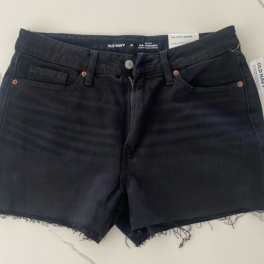 Old Navy black jean shorts